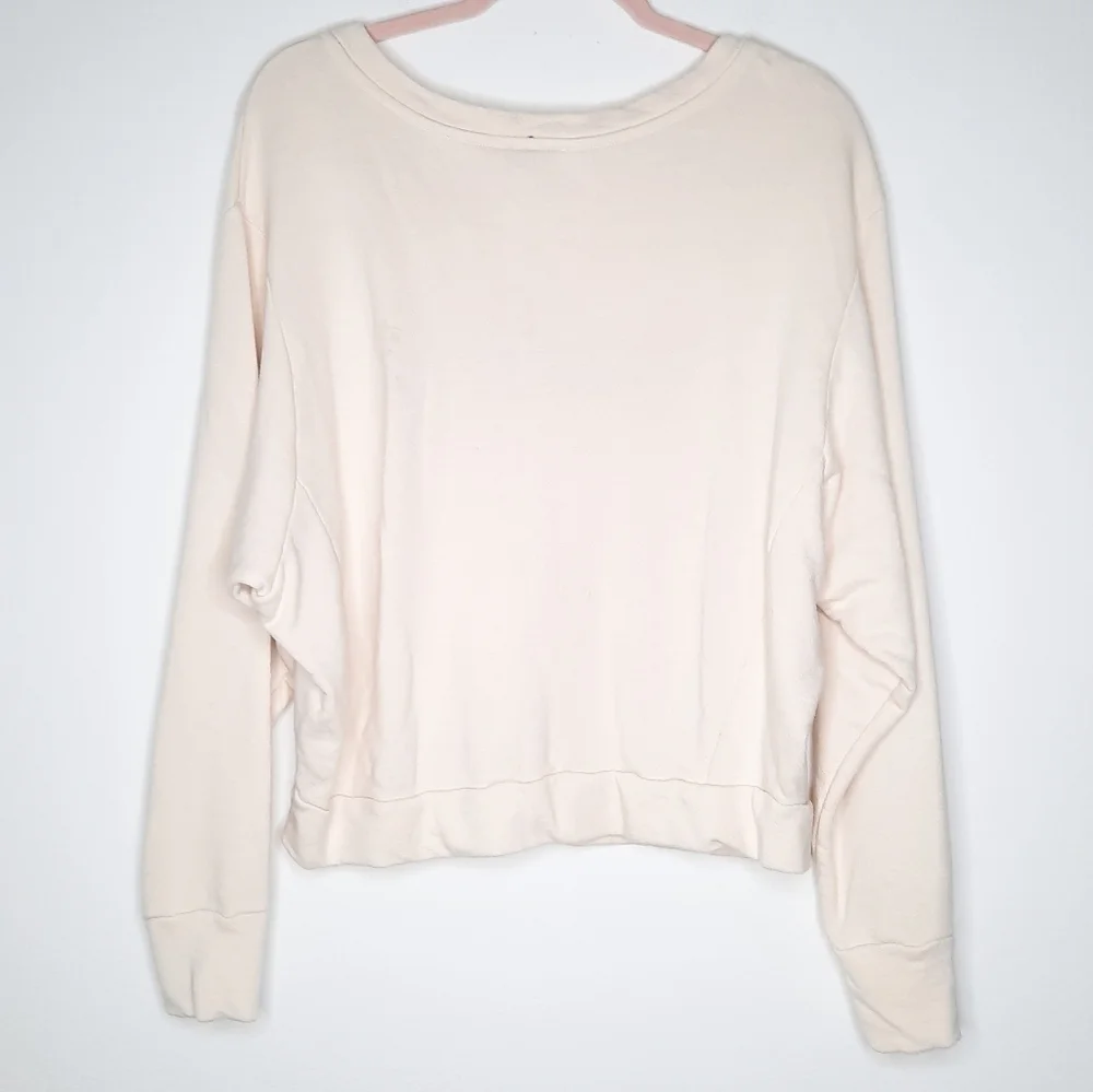 Blank Paige Rainbow Embroidered Hello Sweatshirt M_3